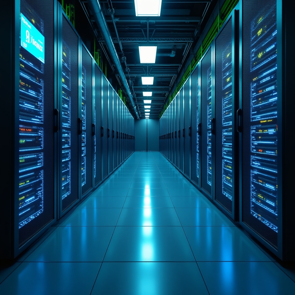 Energy-efficient data center with modern cooling systems